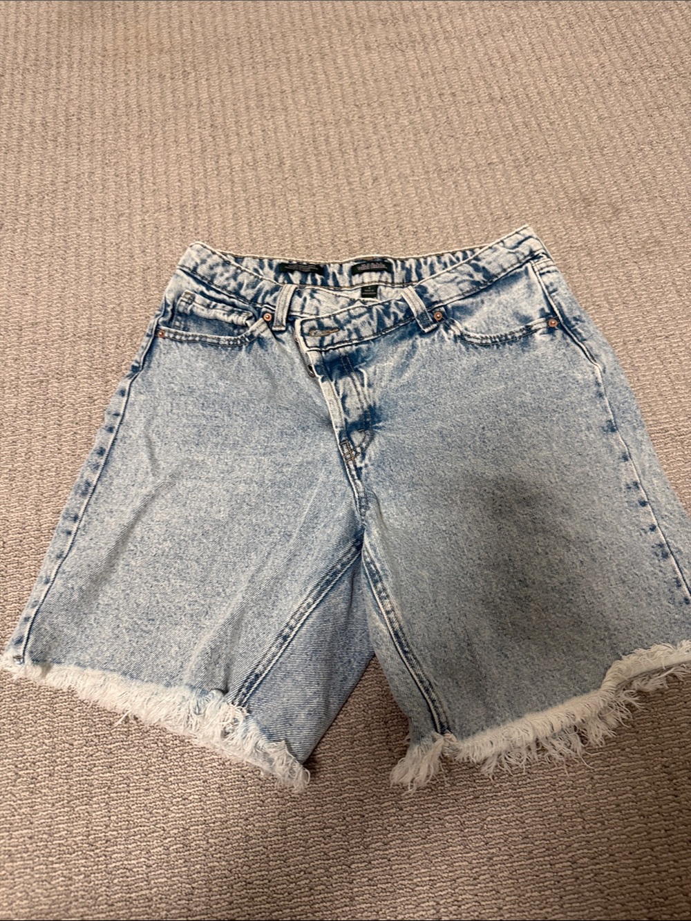 wild fable Light Blue Acid Wash Denim Shorts